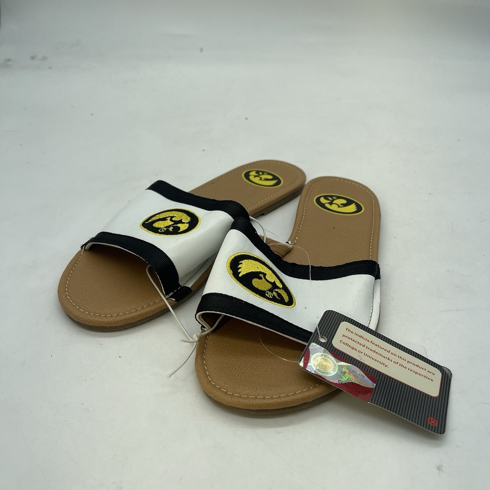University of Iowa Hawkeyes Slides Womens 7 ISlide Primary Adjustable Sandals